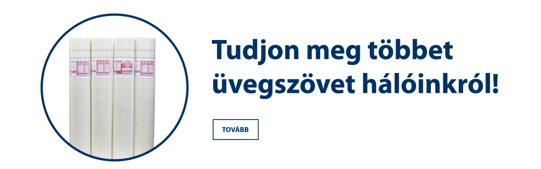 Üvegszövet háló - Tudjon meg többet